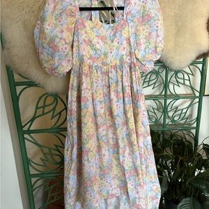 Floral Puff Sleeve Dress - XS - Jillian Harris